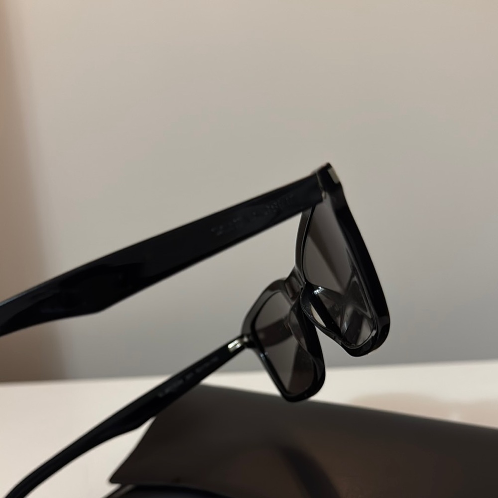 SOLD Saint Laurent SL 283 SLIM Black Slim Wayfarer Sunglasses - Picture 2 of 6